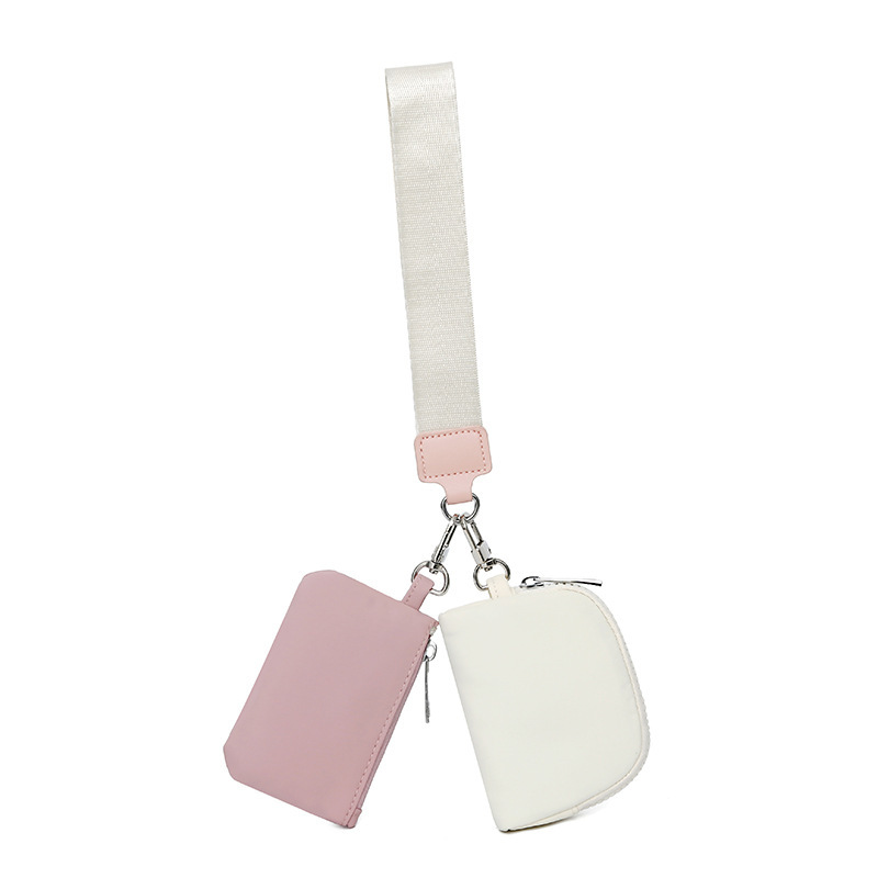 Amazon Lulu-Style Wrist Bag Portable Lulu Card Holder Bank Card Mini Coin Storage Pouch Small Bag Amazon Lulu-Style Wrist Bag Portable Lulu Card Holder Bank Card Mini Coin Storage Pouch Small Bag