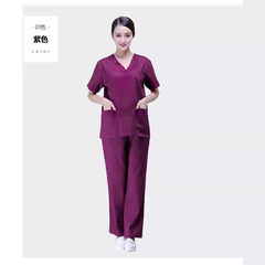 Handwashing Dress Women's Doctor Uniform Pure Cotton Men's Scrub Long Sleeve Set Short Sleeve Beauty Therapist Hospital Nurse Uniform Workwear