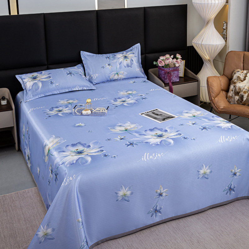 (Total) 2026 nuevo lujo ligero lavable en máquina sábanas de cama de alta densidad gran tela de hielo fría image 4