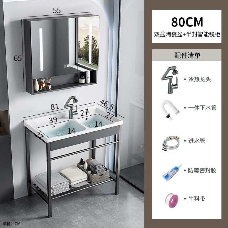 acero inoxidable doble lavabo cerámica un todo soporte lavabo profundizar lavabo lavabo lavabo lavabo