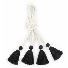 手工编织扭绳流苏饰品穗子装饰绳涤纶粗线长抽绳辅料窗帘礼品绑带