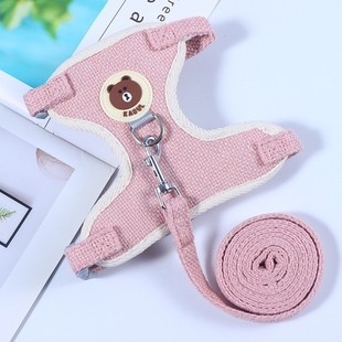 New Dog Leash Vest Style Teddy Bichon Small Dog Anti-Breakaway Dog ​​Leash Cat Leash