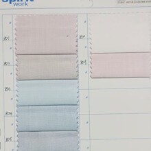 抗皱滑爽38%竹纤维62%超细旦米通色织鸟眼格职业工装时尚流行面料