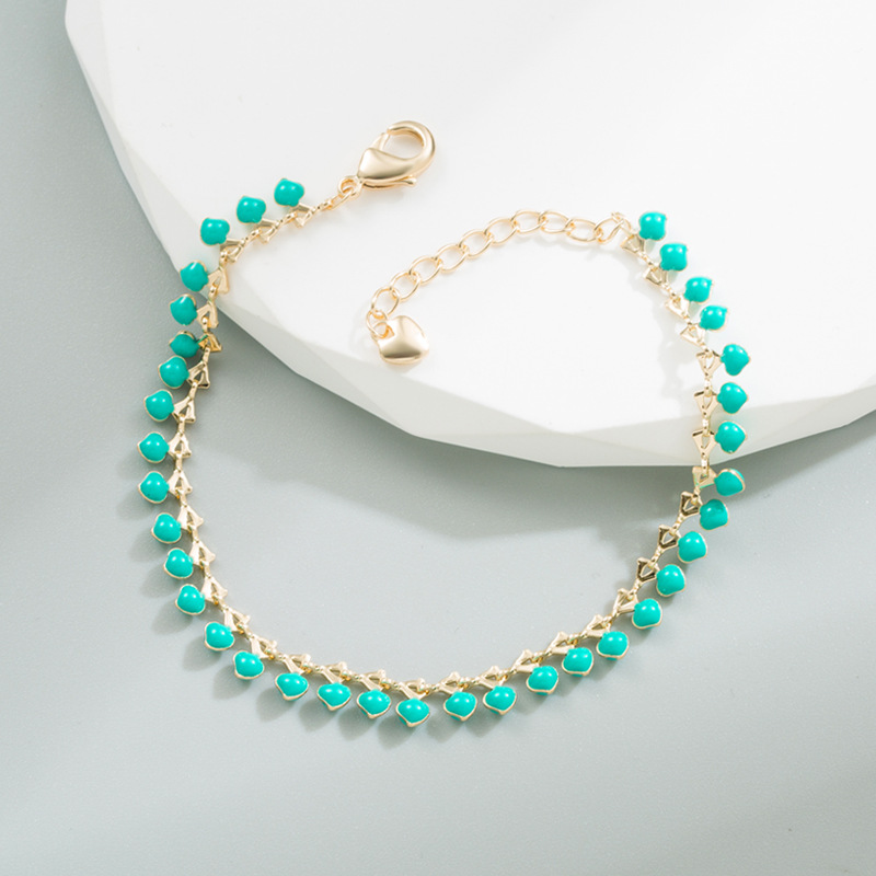 Fashion Solid Color Copper Bracelets Enamel Copper Bracelets