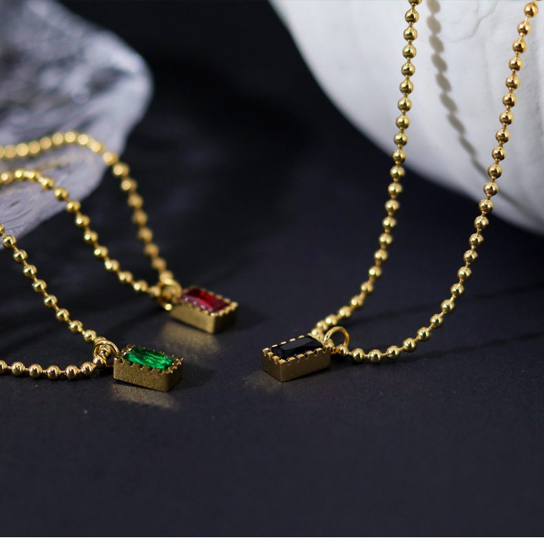 18K Gold Plated Plating Material 304 Stainless Steel Pendant Material Pendant Necklace Classification Wholesale Jewelry Simple Style Geometric 304 Stainless Steel 18K Gold Plated Gold Plated Stainless Steel Necklaces