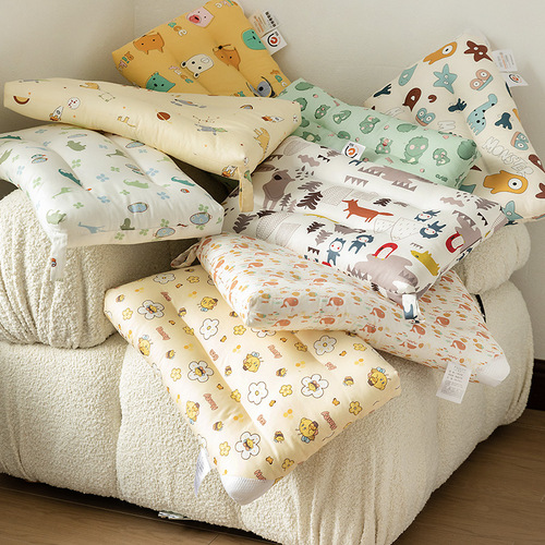 60 pieces 100% cotton children's pillows Category A all-season universal cartoon baby washable pillow stuffing manufacturer