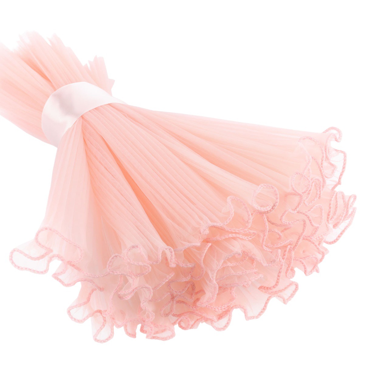 Hilo de pulverización estilo coreano perla plisada onda malla flor embalaje Embalaje material DIY floral Correa al por mayor