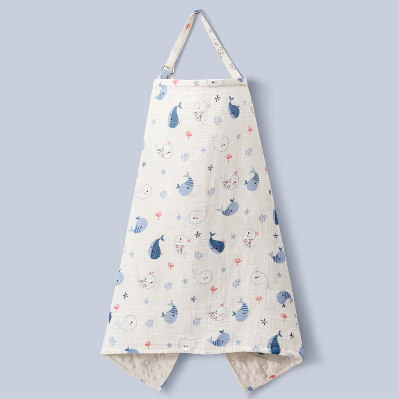 Toalla de Enfermería de algodón Toalla de enfermería para la primavera, el verano y el otoño de ropa de enfermería cubierta de la toalla cubierta de La Herradura