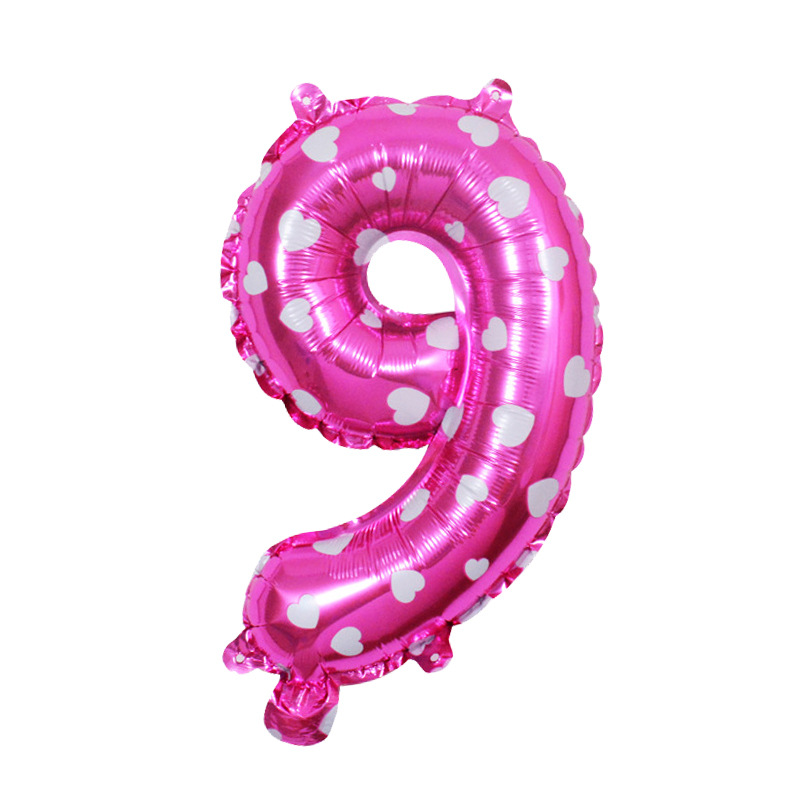 32 pulgadas nuevo globo digital Rosa rojo caramelo digital medio digital transfronterizo nuevo globo de helio puede flotar vacío