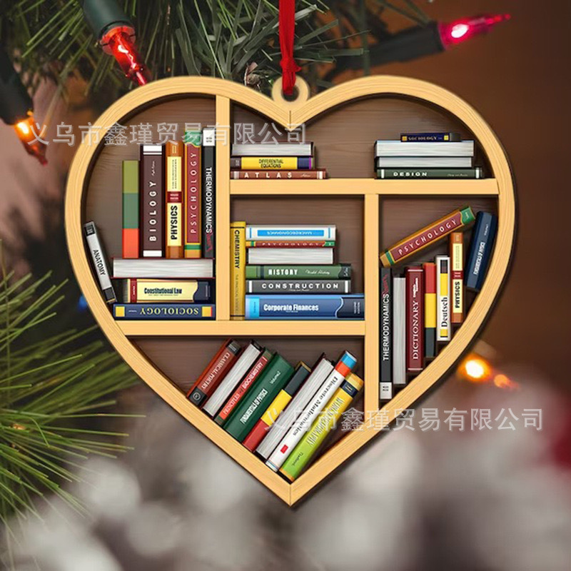 Cruzar la frontera nuevo creativo de Navidad libro de coche adornos de Navidad árbol de Navidad adornos de vacaciones decoraciones para el hogar image 14