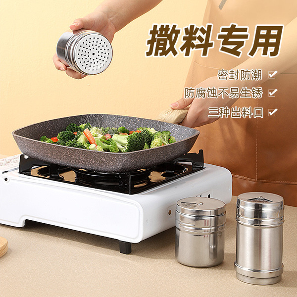 Barbecue -sprinkled tank stainless steel seasoning pot pepper pepper…