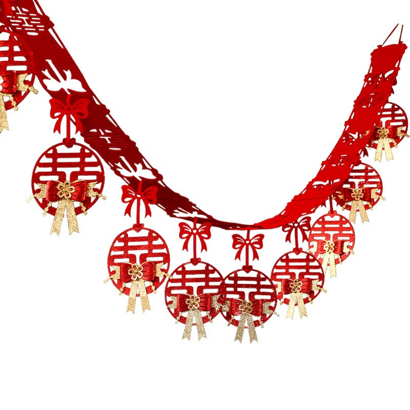 Свадебная композиция для комнаты Женская спальня Гостиная Свадебные украшения Новый дом Свадебный потолок Счастливый персонаж Цветочный костюм Свадебные принадлежности