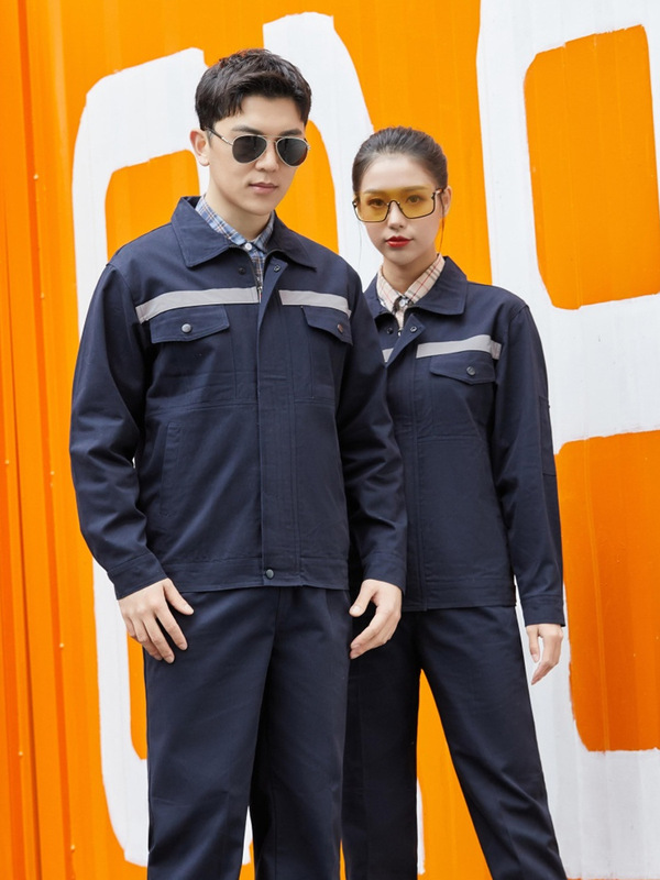 工作服男套装春秋劳保服批发汽修服车间耐磨长袖工装上衣工厂服装|undefined