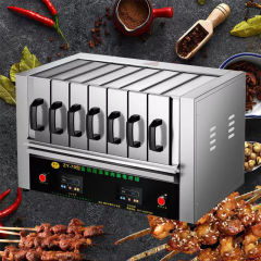 業務用串焼き機電気オーブン家庭用無煙バーベキュー電気ラム串自動バーベキュー機屋内引き出しタイプ