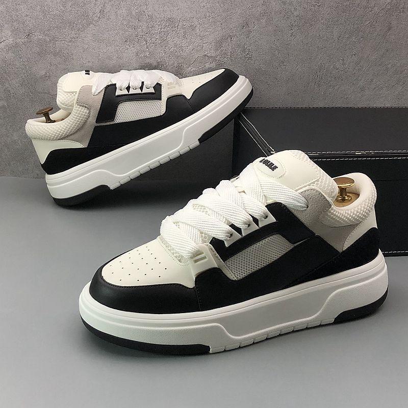 Little White 2024 Summer New Breathable Mesh Thick Sole Elevated Sports and Casual Board with Internet Red Same Style_voghion.com