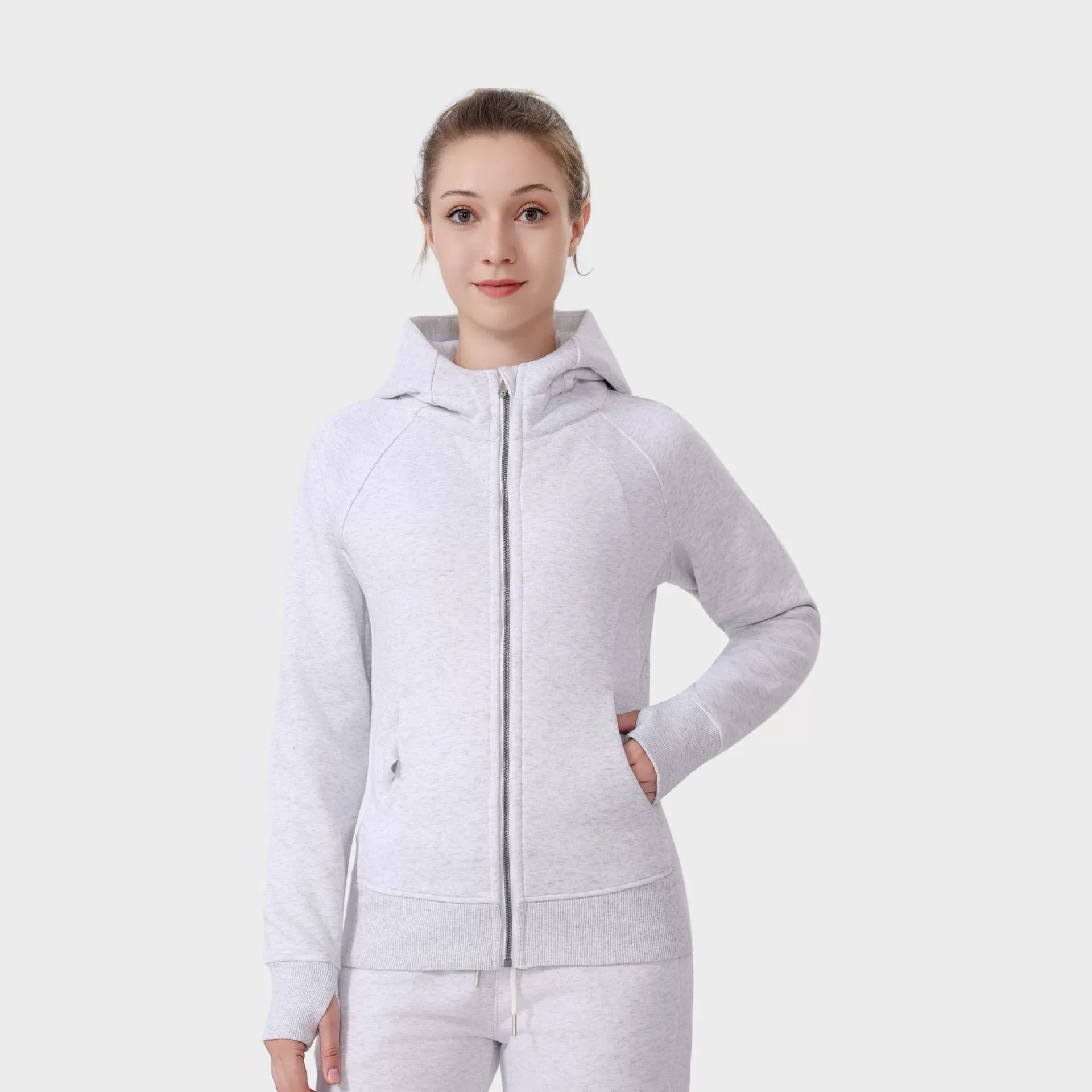 Спортивная куртка с капюшоном, толстовка на молнии, кардиган, slim fit