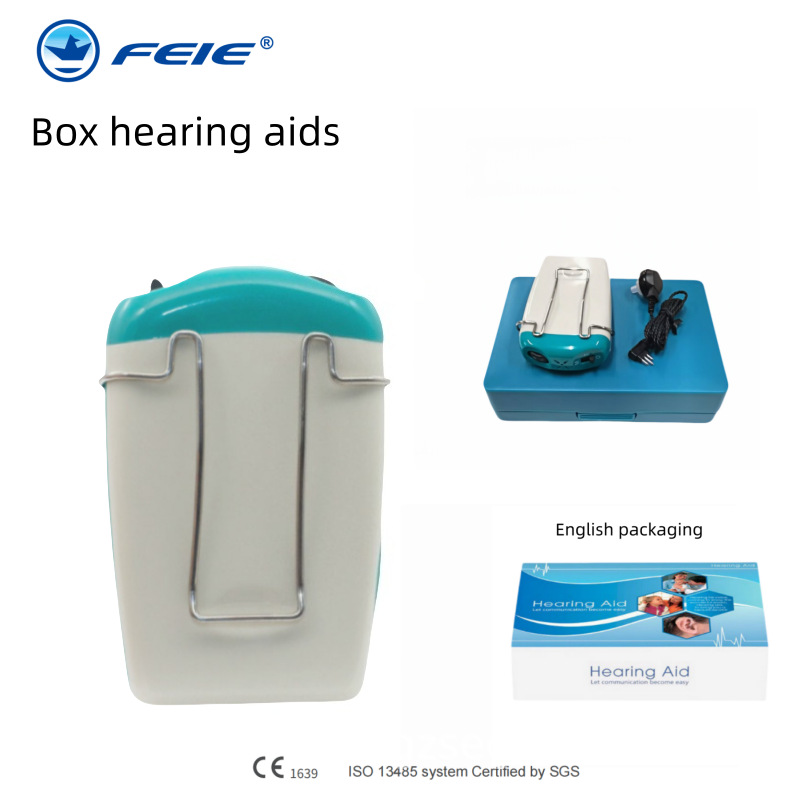 飞鹅跨境供盒式助听器耳背耳聋大功率三针老人助听器Hearing aids