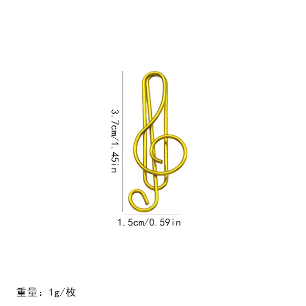 Nuevos productos 21 notas de color clips pet línea de plástico encapsulado de alto tono de música pin con fábrica de embalaje en stock