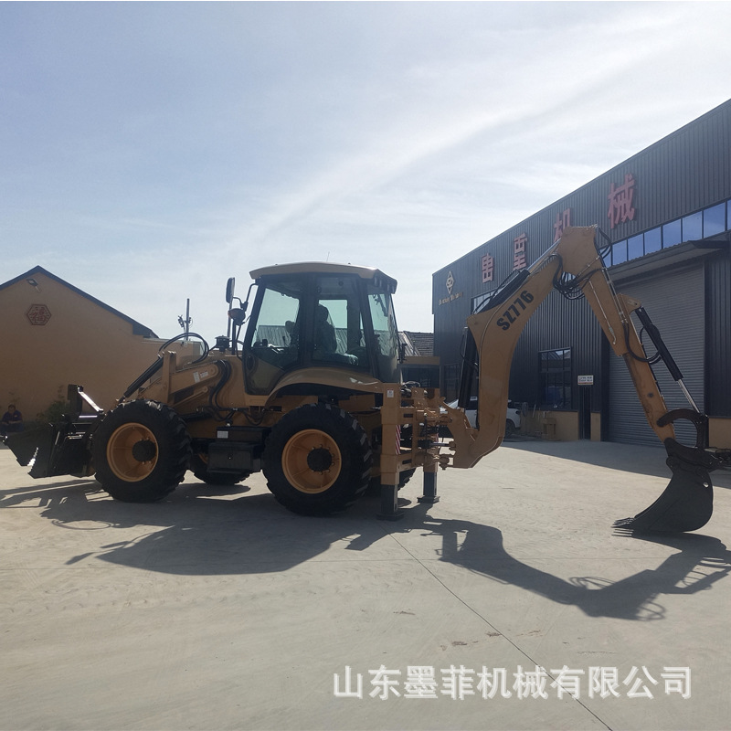 两头忙挖掘装载机 前挖后铲挖机小型全新挖掘装载机 出口中亚