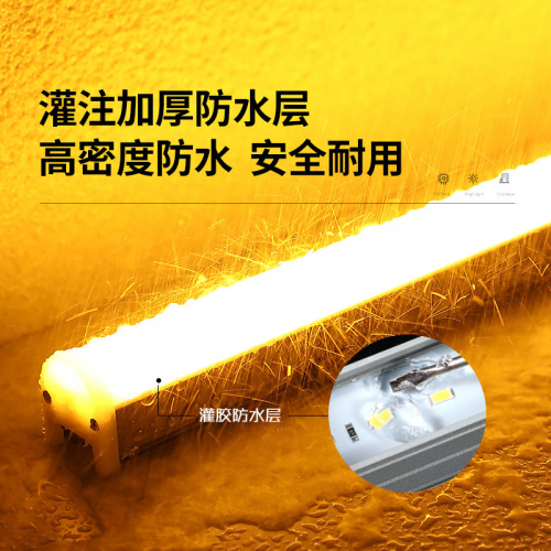 Outdoor led line light waterproof external control rgb lighting guardrail tube hotel building engineering contour light outdoor light tube