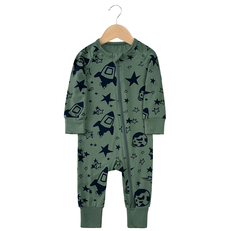 193g Weight Romper Children's Clothing Type Bamboo Fiber Fabric Type Jumpsuit Tops Type Baby(0-2Years) Age Group Regular Fit Fit Type Star, Leaves, Plaid Pattern 2025 Spring and Summer Season Baby General Gender Basic Style Basic Star Leaves Plaid Bamboo Fiber Baby Rompers 12