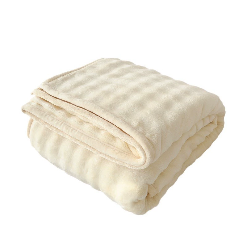 Plush Rabbit Blanket, Thickened Sofa Throw, Multiple Sizes 70×100–200×230 cm, Gift