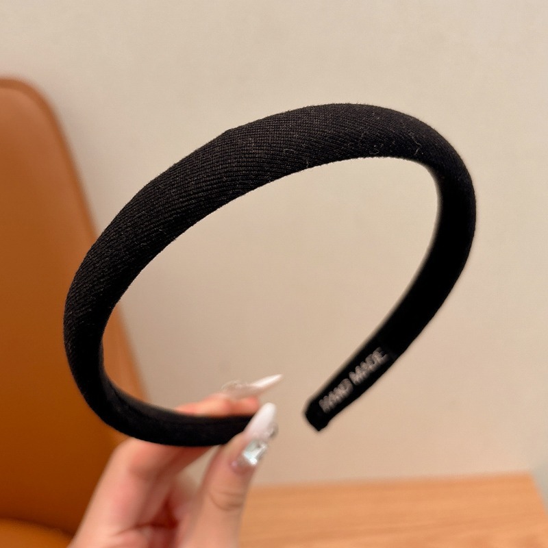 Niños de color café leche no estrangular esponja correa de cabello otoño y invierno nuevo tipo de niña correa de cabello de presión delgada correa de cabello cabeza alta