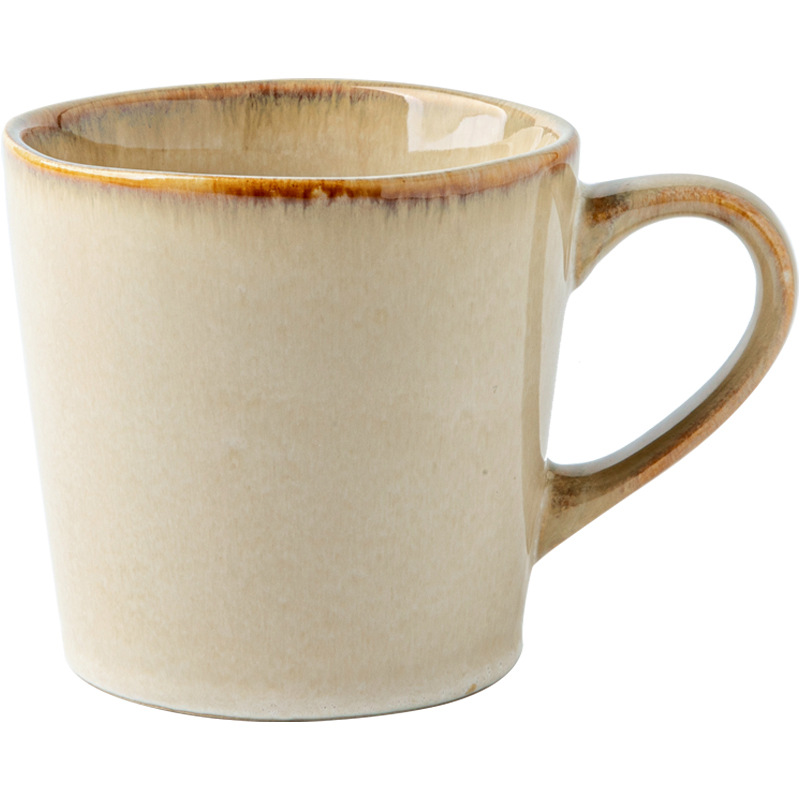 Nicho simple horno taza de cerámica doméstica taza de té nostálgica vintage taza de café americana taza de café mayorista