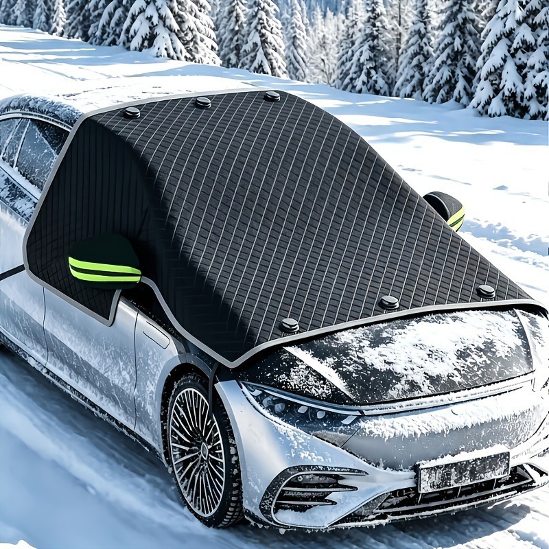 Car snow cover Oxford cloth front windshield anti-freeze cover anti-frost anti-snow winter half-cover car cover cross-border car cover