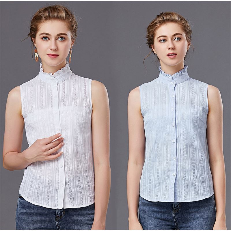 Korean-style autumn and winter stand-up collar fake collar for women, versatile pure cotton ruffled multifunctional faux collar for shirts Korean-style autumn and winter stand-up collar fake collar for women, versatile pure cotton ruffled multifunctional faux collar for shirts