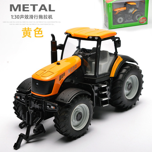 Meizhi 1:30 simulation alloy farmer's vehicle tractor with sound effect pull-back toys children's gifts and accessories