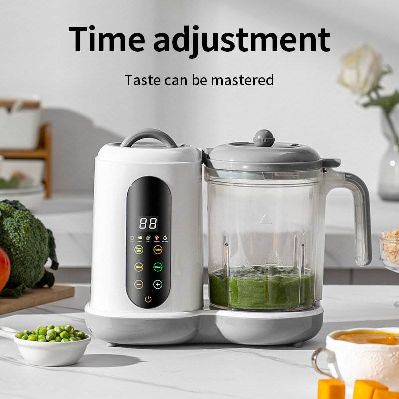 Export Cross-Border Household Multifunctional Baby Food Processor Fully Automatic Blender Steaming and Stirring Timing All-In-One