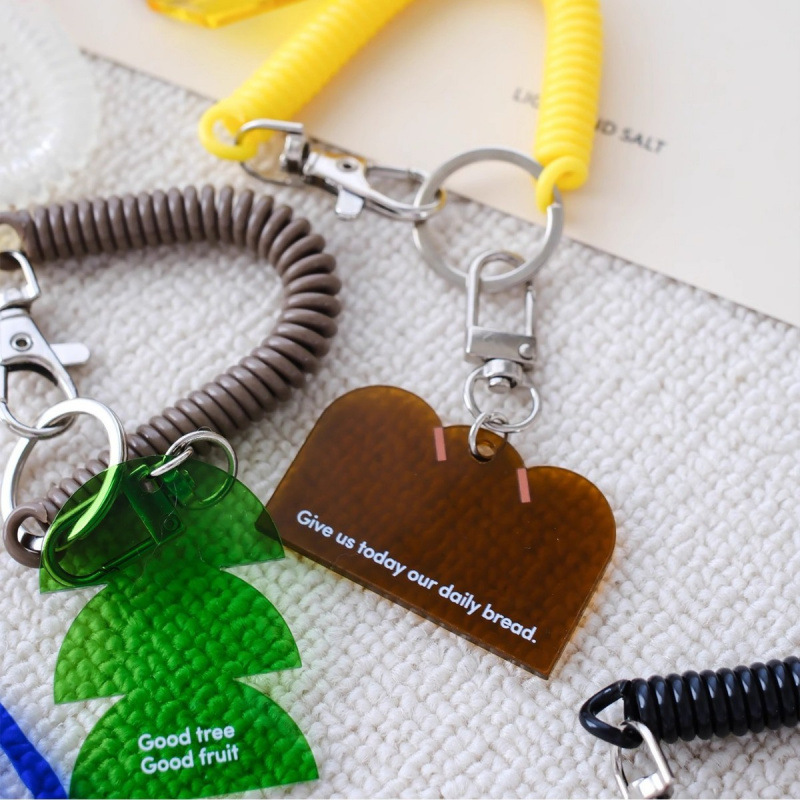 Colorful Acrylic Keychains Anime Bulk Cartoon Pendants Text DIY