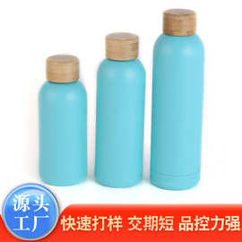 跨境便携美式小口瓶不锈钢水杯运动水瓶户外加厚水壶保温杯批发