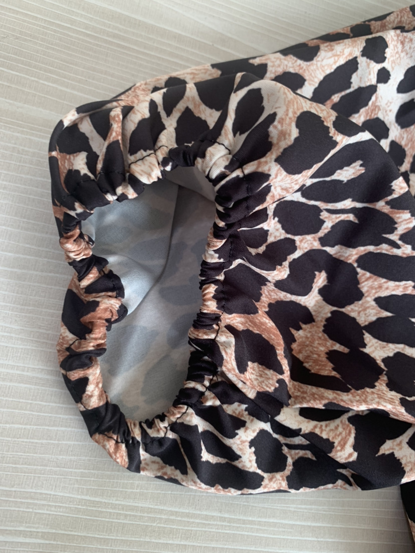 Frau Bluse Kurzarm Blusen Strassenmode Leopard display picture 5