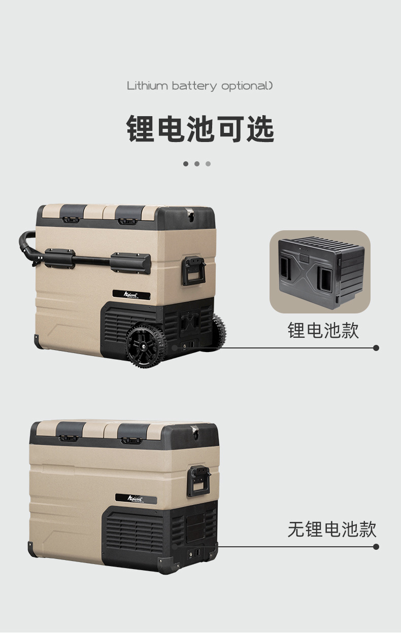 Ice Tiger Compressor Car Refrigerator, Dual-Use for Car and Home, Freezing and Refrigeration, 12V24V Portable Ta35 Dormitory Mini Refrigerator
