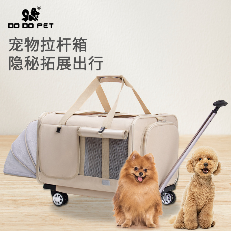 Maleta trolley para mascotas, desmontable, para gatos y perros