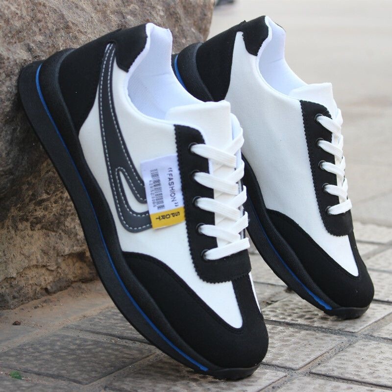 Breathable Canvas Shoes for Men, Soft-Soled Running Shoes, Student White Shoes, Anti-Odor Sports Casual Shoes, Non-Slip Forrest Gump Shoes