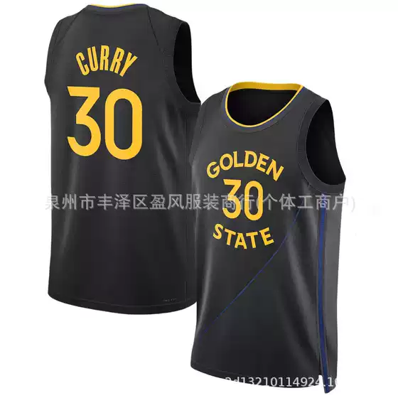 Warriors #10 Butler #30 Curry #7 Hield Green Basketball Jersey Heat Pressed Basketball Uniforms Bulk Wholesale