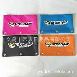 三孔笔袋 牛津布笔袋  亚马逊笔袋  爆款三孔笔袋  加印logo