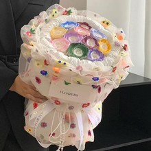 多巴胺玫瑰花永生花束送女友闺蜜小众精美仿真香皂花毕业生日礼物