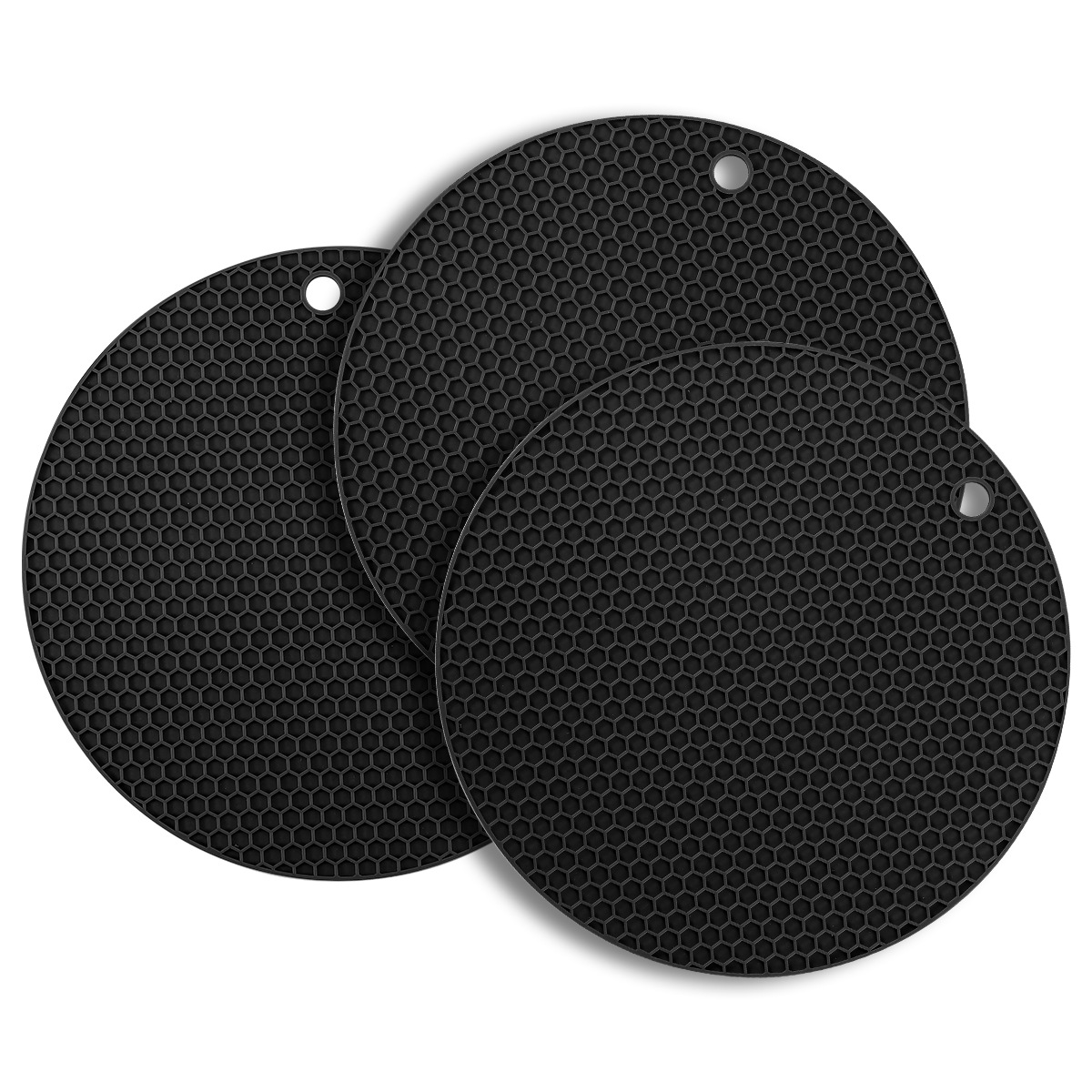 Tapete de Silicona Simple para Aislamiento Térmico Xuanjun, Juego Redondo y Cuadrado, Anti-quemaduras, Resistente a Altas Temperaturas, Apto para Lavavajillas