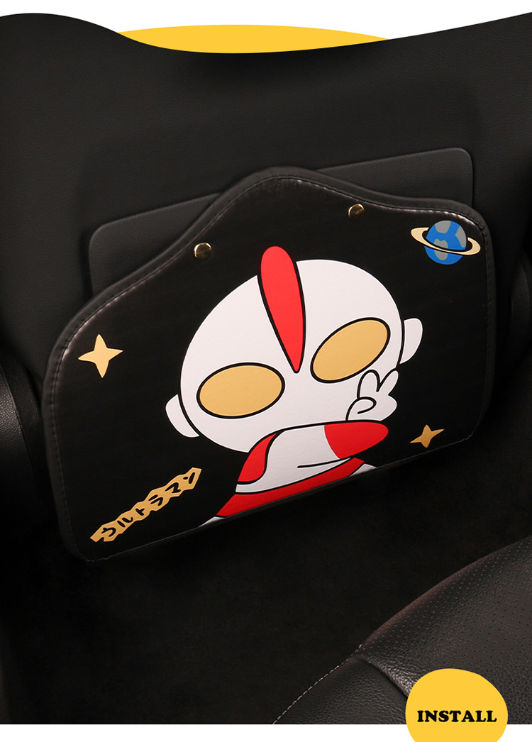Car anti-kick pad rear seat back universal wear-resistant leather anti-fouling pad cartoon new car anti-dirty pad protection pad