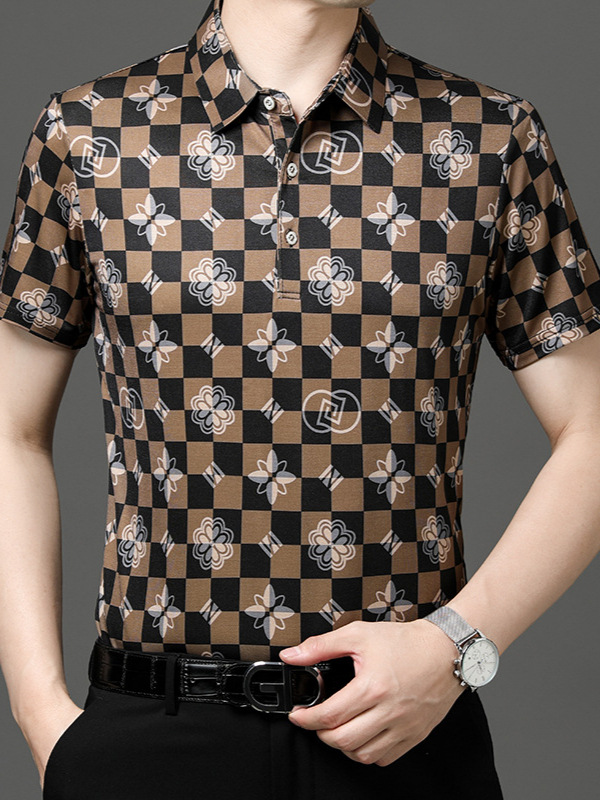 Summer silk polo
