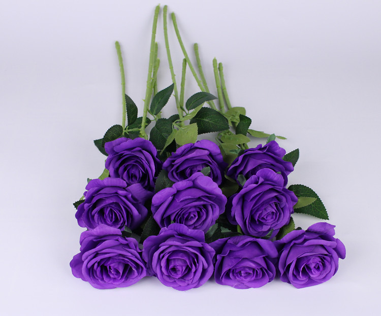 Simulato rosa singola falsa rosa casa, soggiorno, tavolo da pranzo, decorazione, simulazione di fiori di seta di fiori artificiali_voghion.com