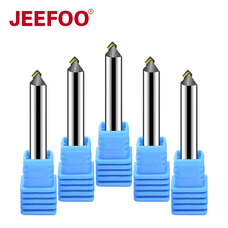 6*90度钻石高光刀倒角铣刀金银铜铝刀亚克力立铣刀抛光钨钢雕刻刀