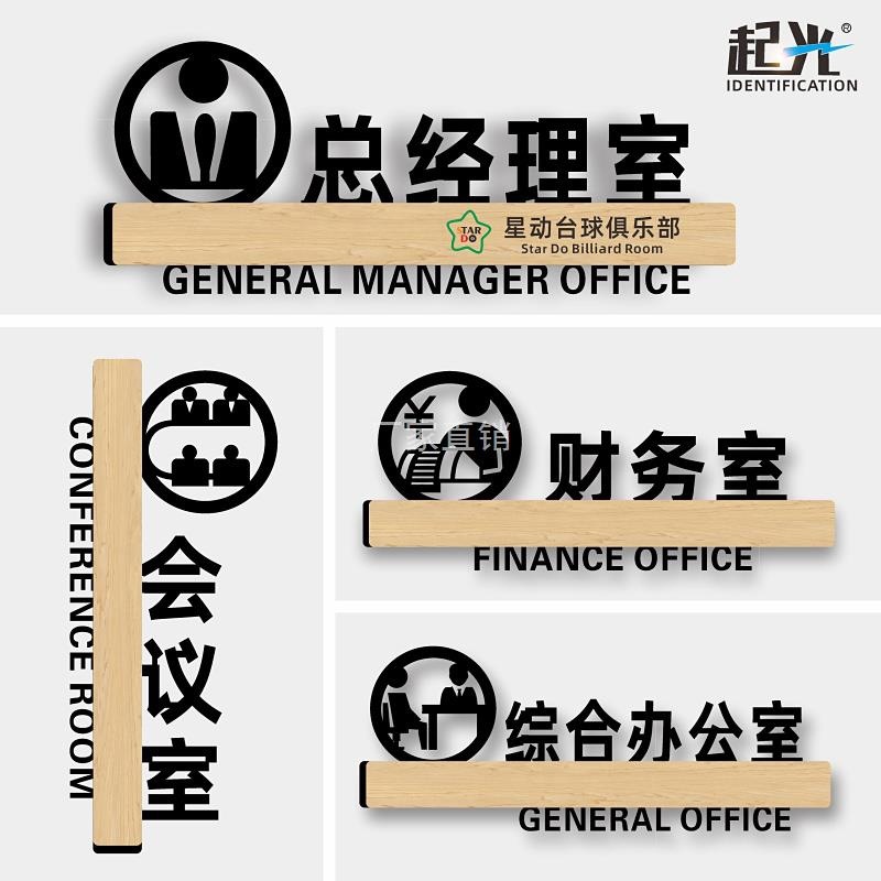 总经理室门牌董事长室会议室财务室接待室洽谈室科室标识牌亚克力