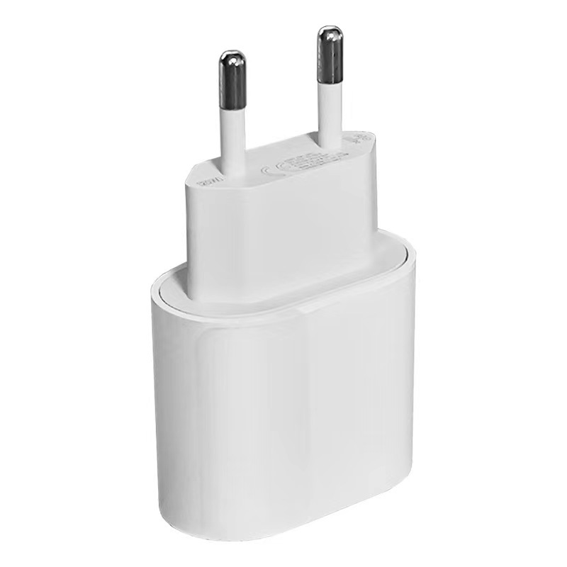 Cargador PD20w, cabeza de carga rápida de la norma europea para Apple, cabeza de carga de iPhone 15, cargador de certificación CE para teléfonos celulares