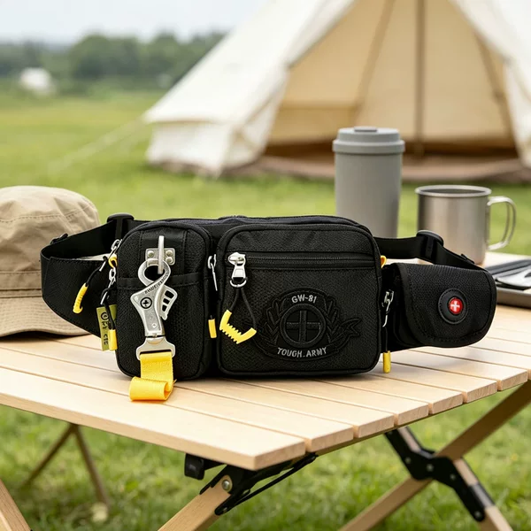 Outdoor Sports Waist Bag Waterproof Oxford Cloth Crossbody Bag Casual Travel Shoulder Bag Multifunctional Shoulder Bag Men's Bag Wholesale