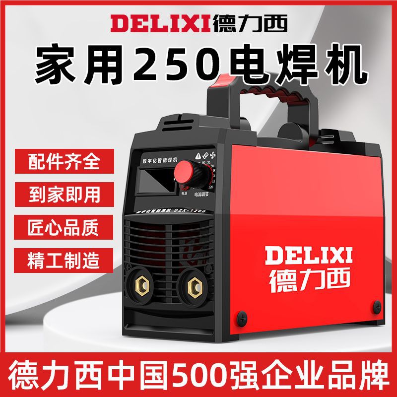 德力西250电焊机家用220v小型便携式迷你款手提智能焊机